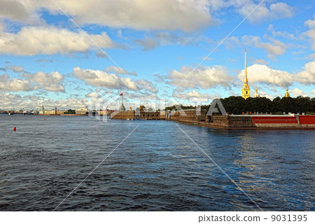Fortness of St. Peter and Pavel and river Neva in St-Petersburg, Fortness of St. Peter and Pavel and river Neva in St-Petersburg, 9031395