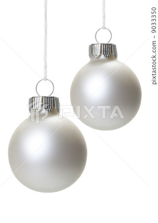 christmas baubles white 9033350