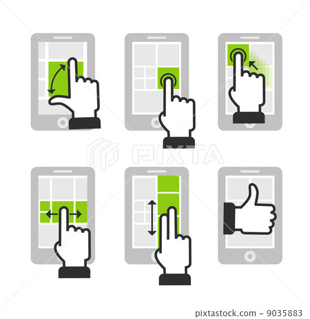 Guide with basic gestures to work with modern gadgets Guide with basic gestures to work with modern gadgets 9035883