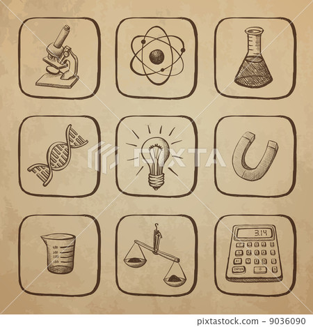 Science Icons Sketch 9036090