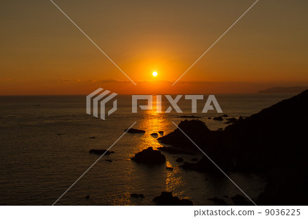 從Obosaki天文台的日落 9036225