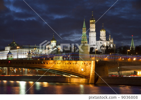 Moscow view at night 9036808