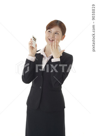 A woman surprised by price A woman surprised by price 9038819