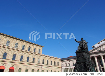 Germany Munich Residenz and Max · Joseph statue Germany Munich Residenz and Max · Joseph statue 9038850