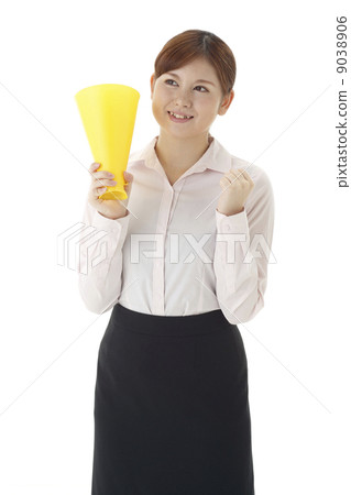 Women with megaphone 9038906
