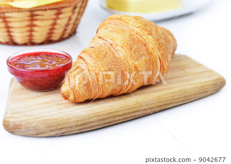 Fresh crusty croissant Fresh crusty croissant 9042677