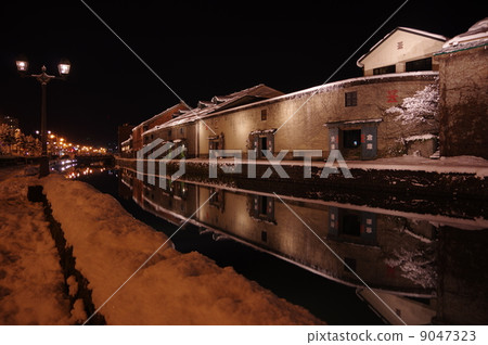 Snow scene Otaru Canal Snow scene Otaru Canal 9047323
