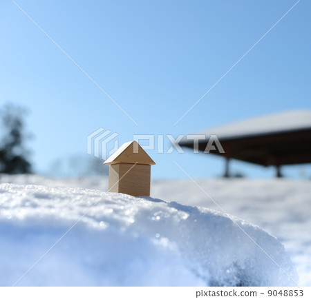 Snow and house 9048853