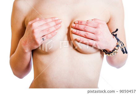 breasts hiding isolated 9050457