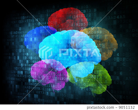 Brainstorm on digital screen 9051132
