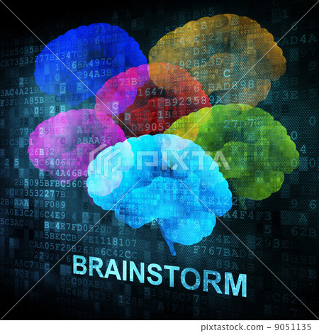 Brainstorm on digital screen Brainstorm on digital screen 9051135