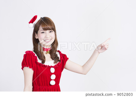 A young lady in Santa Claus A young lady in Santa Claus 9052803