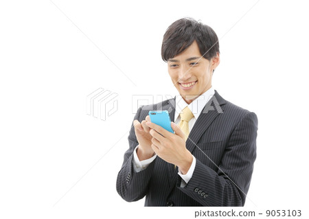 Businessmen using smartphones Businessmen using smartphones 9053103