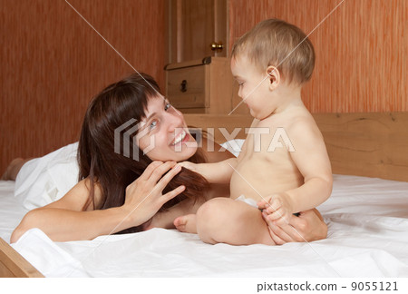 Happy mother with baby Happy mother with baby 9055121