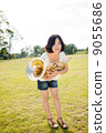 Horn player image (stand, lawn) 9055686