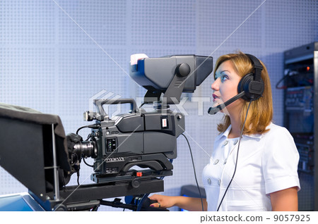 teleoperator at TV studio teleoperator at TV studio 9057925