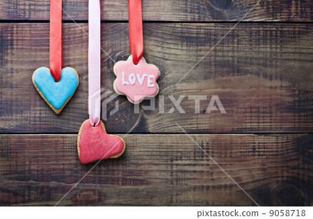 Valentine cookies decorated 9058718