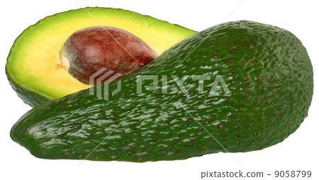 Sliced Avocado isolated Sliced Avocado isolated 9058799
