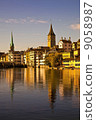 Morning light in Limmat River, Zurich 9058987