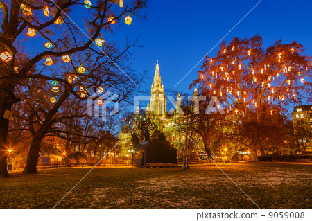 Vienna town hall and park Vienna town hall and park 9059008