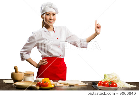 Asian female chef Asian female chef 9060840