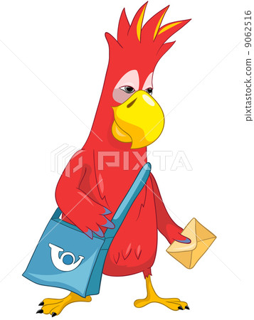 Funny Parrot. Postman. 9062516