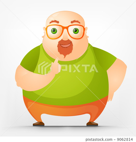 Cheerful Chubby Man Cheerful Chubby Man 9062814