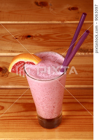 milkshake on wooden background milkshake on wooden background 9063097