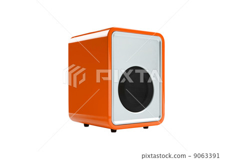 orange Radio receiver isolated orange Radio receiver isolated 9063391