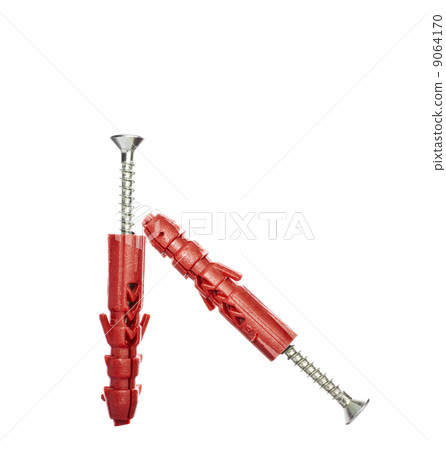 metal screw isolated metal screw isolated 9064170