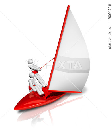 Sailing 3D symbol 9064716
