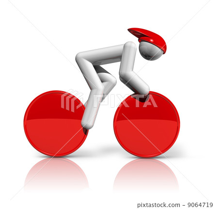 Cycling Track 3D symbol Cycling Track 3D symbol 9064719