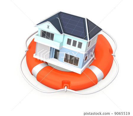 Buoy protected house Buoy protected house 9065519