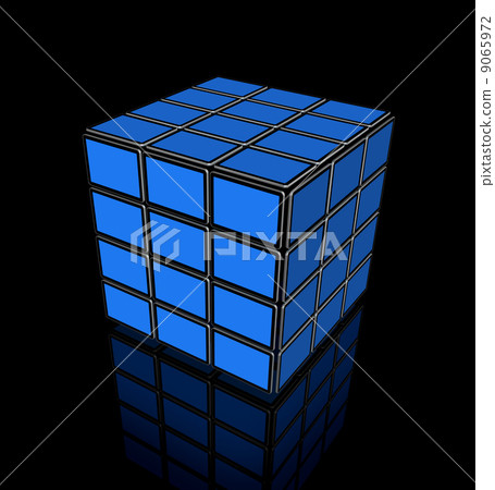 Video cube of flat tv screens 9065972
