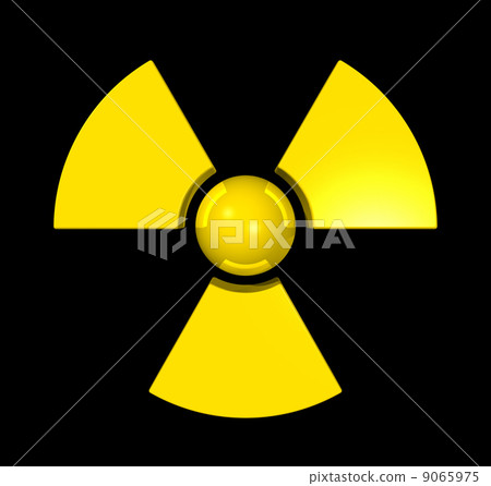 3D radioactive symbol 3D radioactive symbol 9065975