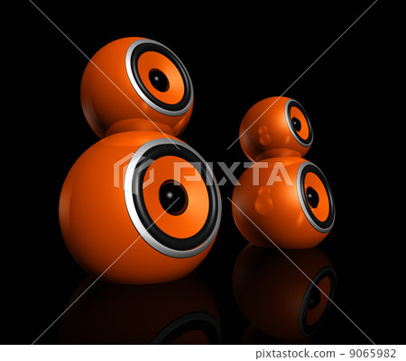orange speaker balls 9065982