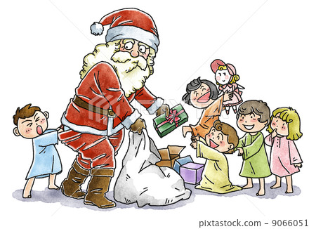 Santa Claus and children 9066051