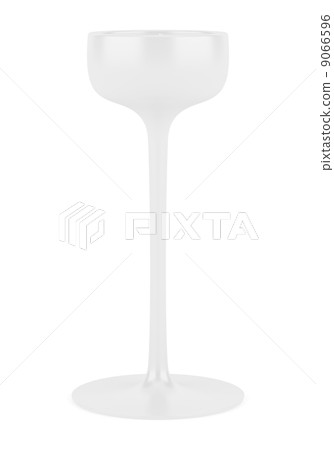 one candlestick with small candle isolated on white background 9066596