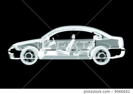 3d car x-ray render 9066682