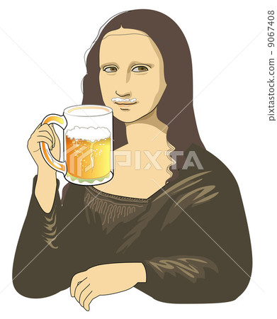 Mona Lisa's drinking 9067408