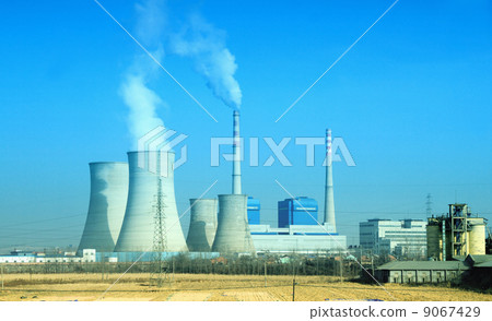 Smoking pipes of thermal power plant 9067429