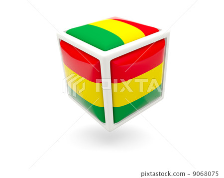 Flag of bolivia. Cube icon Flag of bolivia. Cube icon 9068075