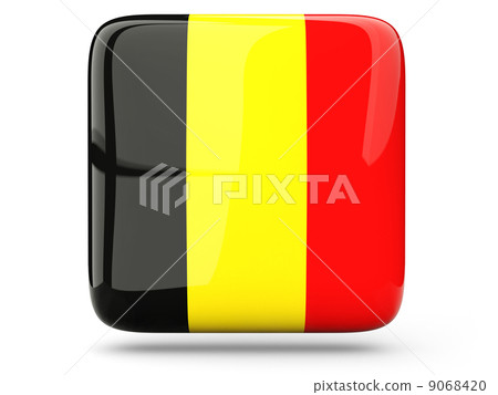 Square icon of belgium - Stock Illustration [9068420] - PIXTA