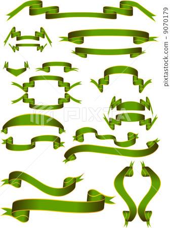 banner ribbon st patrick green gold scroll irish 9070179