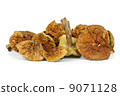 Small pile of dried cepe mushrooms 9071128