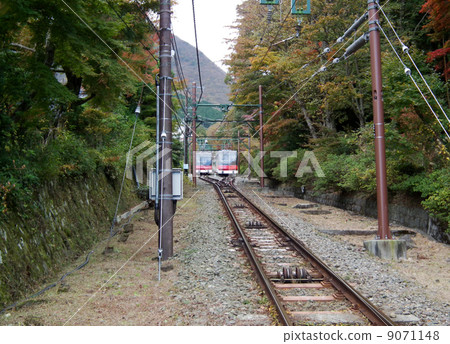 在車站攀登箱根纜車停車場 9071148