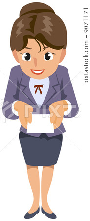Female Employee - Business Card 9071171