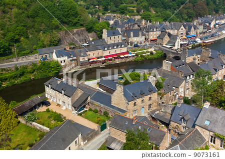 Dinan, Brittany, France - Ancient town on the river 9073161