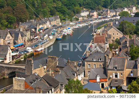 Dinan, Brittany, France - Ancient town on the river Dinan, Brittany, France - Ancient town on the river 9073166