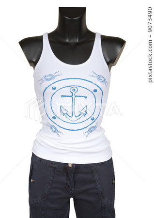 Vest with figure and jeans 9073490